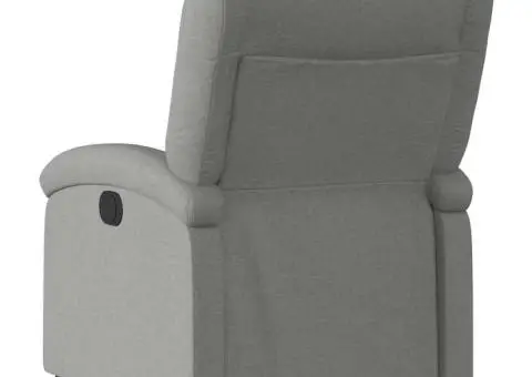 Fotoliu rabatabil, gri închis, material textil - 5/5