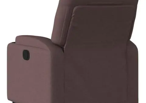 Fotoliu rabatabil, maro închis, material textil - 5/5