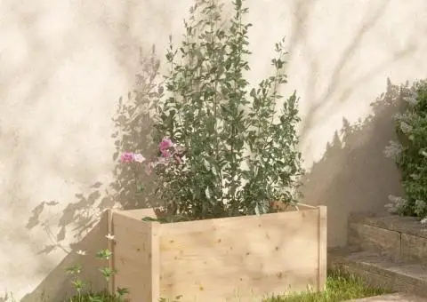 Jardinieră de grădină, 100x50x50 cm, lemn masiv de pin - 1/5