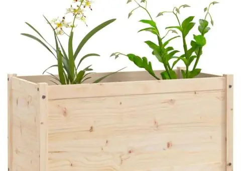 Jardinieră de grădină, 100x50x50 cm, lemn masiv de pin - 3/5