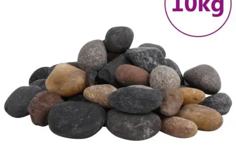 Pietricele lustruite, 10 kg, culori mixte, 5-8 cm - 1/4