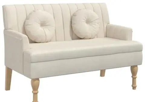 Banchetă cu perne, 113x64,5x75,5 cm, in - 2/5