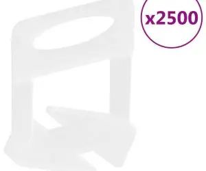 vidaXL Cleme de nivelare a plăcilor 2500 buc. 3 mm