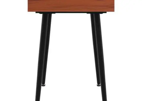 Birou de computer cu sertar, maro, 110x50x75 cm, lemn prelucrat - 5/5