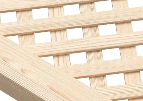 Uși de dulap cu zăbrele 2 buc. 39,5x39,5 cm lemn masiv de pin - 5/5