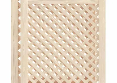 Uși de dulap cu zăbrele 2 buc. 49,5x61,5 cm, lemn masiv de pin - 2/5