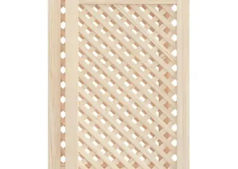 Uși de dulap cu zăbrele 2 buc. 39,5x69 cm, lemn masiv de pin - 2/5