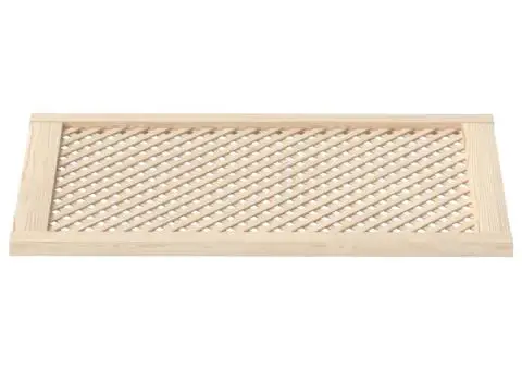 Uși dulap design zăbrele 2 buc. 59,5x99 cm, lemn masiv de pin - 4/5