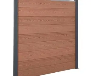 vidaXL Set panouri pentru gard, maro, 180x186 cm, WPC