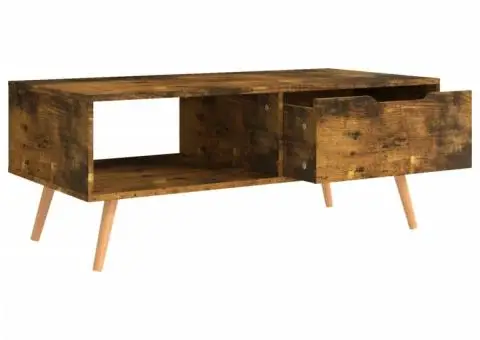 Măsuță de cafea, stejar afumat, 100x49,5x43 cm, lemn prelucrat - 5/5