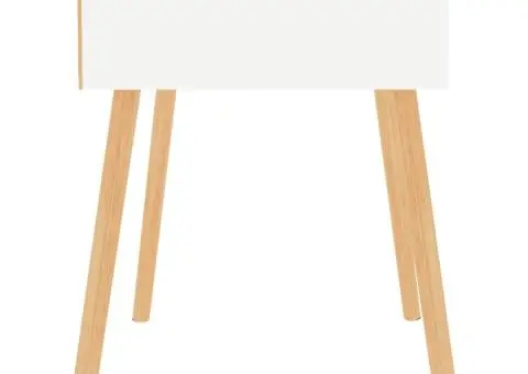 Dulapuri noptieră, 2 buc., alb, 40x40x56 cm, lemn prelucrat - 4/5