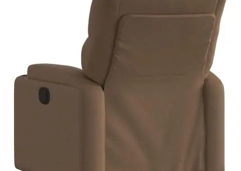 Fotoliu rabatabil, maro, material textil - 3/5