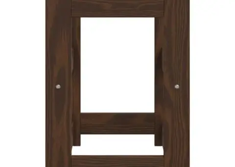 Suport sticle de vin, 12 sticle, maro, lemn masiv de pin - 4/5