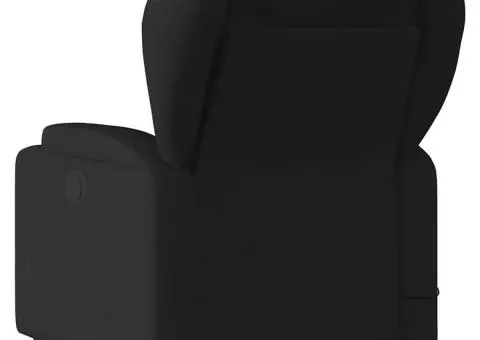 Fotoliu de masaj rabatabil, negru, material textil - 5/5