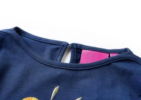 Tricou cu mâneci lungi pentru copii bleumarin 128 - 3/5