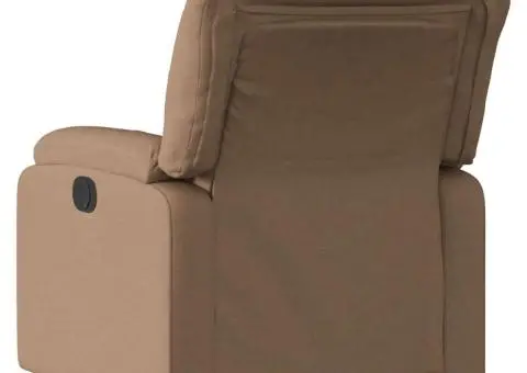 Fotoliu rabatabil, maro, material textil - 3/5