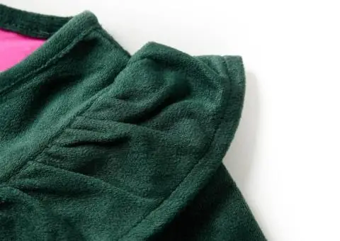 Bluză pentru copii cu volane verde închis 92 - 5/5