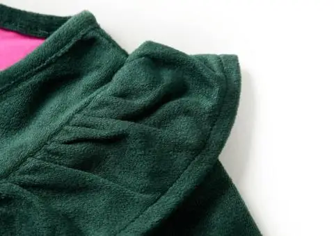 Bluză pentru copii cu volane verde închis 140 - 5/5