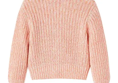 Cardigan copii tricotat roz combinat 128 - 2/5