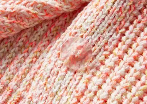 Cardigan copii tricotat roz combinat 128 - 4/5