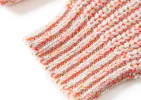 Cardigan copii tricotat roz combinat 128 - 5/5