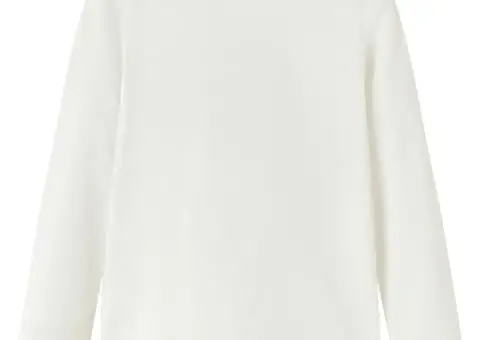 Tricou pentru copii cu mâneci lungi, ecru 116 - 2/5