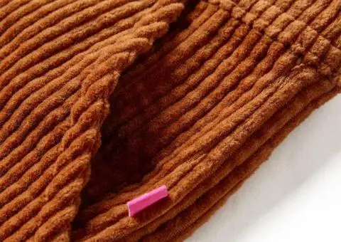 Pantaloni copii din velur, coniac, 116 - 5/5