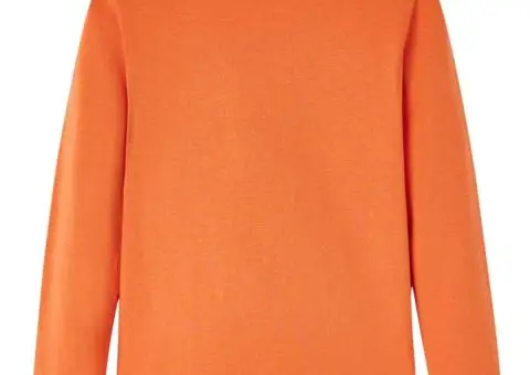 Tricou pentru copii cu mâneci lungi, portocaliu ars, 116 - 2/5