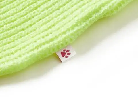 Pulover pentru copii tricotat, galben neon, 116 - 4/5