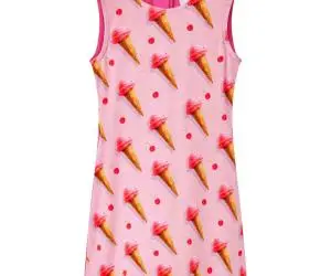 Rochie pentru copii roz aprins, 116