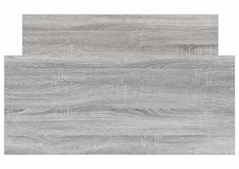 Cadru de pat, gri sonoma, 90x200 cm, lemn prelucrat - 5/5