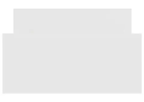 Cadru de pat, alb, 100x200 cm, lemn prelucrat - 5/5