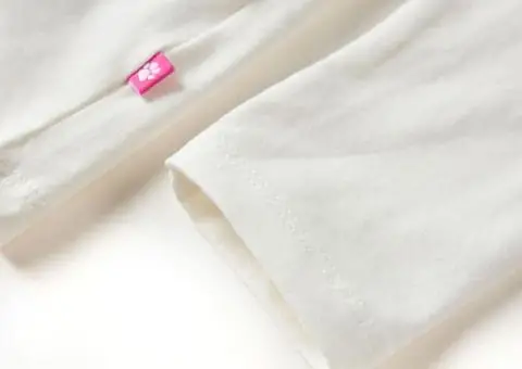 Tricou de copii cu mâneci lungi, ecru, 116 - 5/5