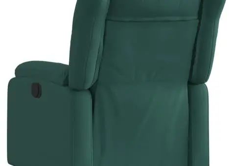 Fotoliu rabatabil, verde închis, material textil - 3/5