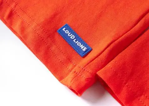 Tricou copii mâneci lungi, portocaliu aprins 104 - 5/5