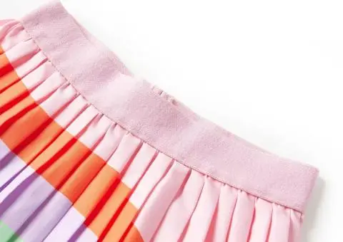 Fustă plisată pentru copii, roz deschis, 116 - 3/5