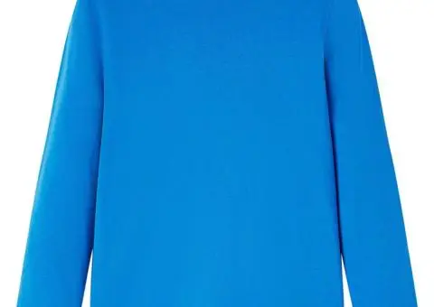 Tricou copii mâneci lungi albastru cobalt 140 - 2/5