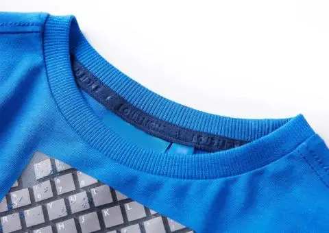 Tricou copii mâneci lungi albastru cobalt 140 - 3/5