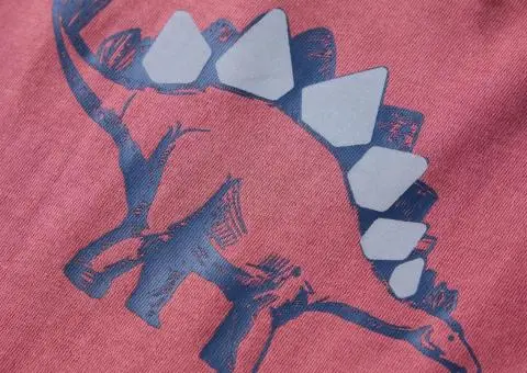 Tricou pentru copii cu mâneci lungi roșu închis 116 - 4/5