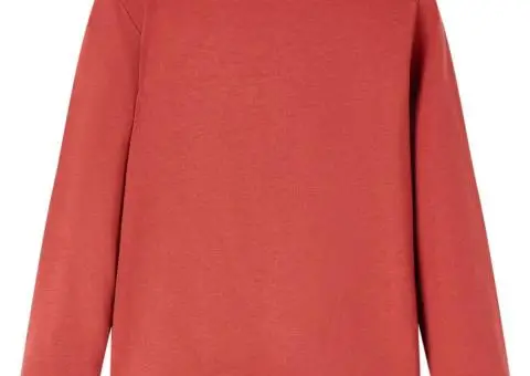 Tricou pentru copii cu mâneci lungi roșu ars 92 - 2/5