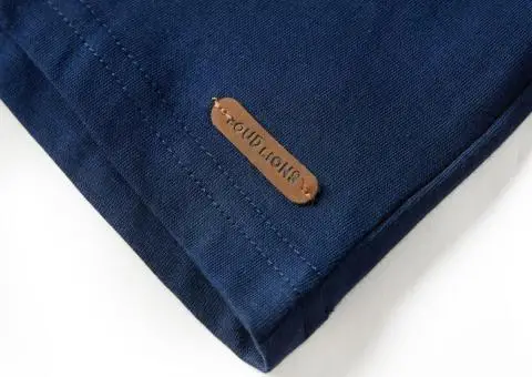 Tricou pentru copii cu mâneci lungi, bleumarin, 128 - 5/5