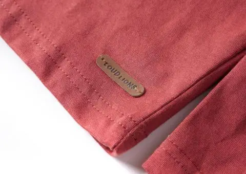 Tricou pentru copii cu mâneci lungi, roșu ars, 140 - 5/5