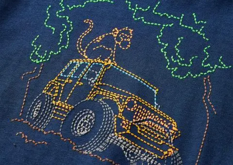 Tricou pentru copii cu mâneci lungi, bleumarin, 104 - 4/5