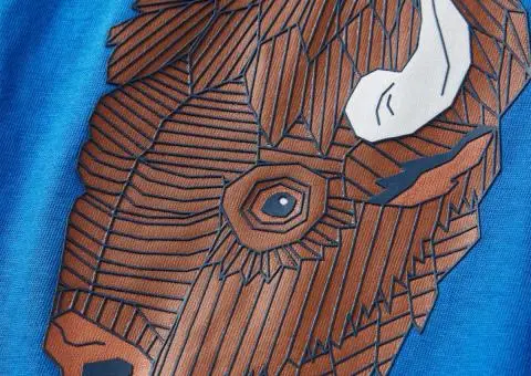 Tricou de copii cu mâneci lungi, albastru cobalt, 140 - 4/5