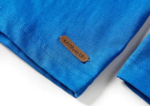 Tricou de copii cu mâneci lungi, albastru cobalt, 140 - 5/5