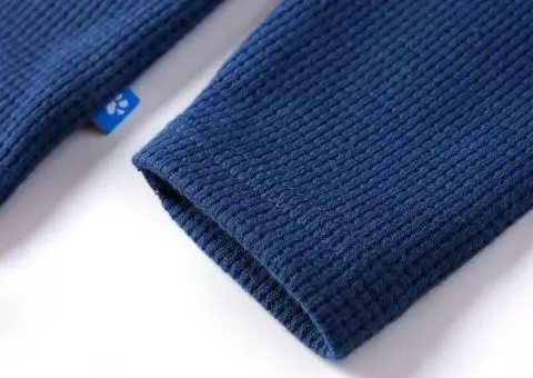 Bluzon pentru copii striat, bleumarin, 92 - 5/5