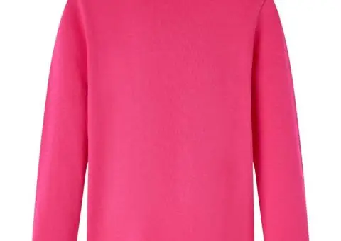 Tricou pentru copii cu mâneci lungi, roz aprins, 128 - 2/5