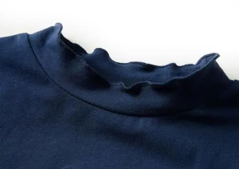 Tricou pentru copii cu mâneci lungi, bleumarin, 140 - 3/5