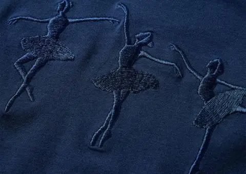 Tricou pentru copii cu mâneci lungi, bleumarin, 140 - 4/5