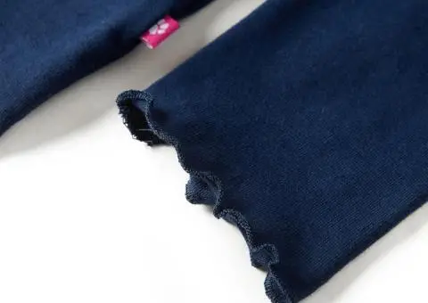 Tricou pentru copii cu mâneci lungi, bleumarin, 140 - 5/5